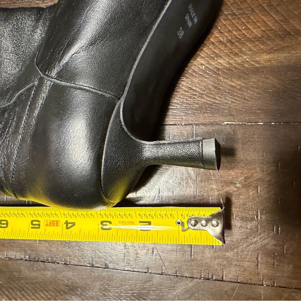 INTENTIONALLY BLANK EFF Black Knee-High Heeled Boots - Picture 11 of 11